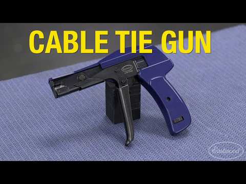 How to Tighten & Cut Cable Ties with One Squeeze! The Professional Cable Tie Gun - Eastwood
