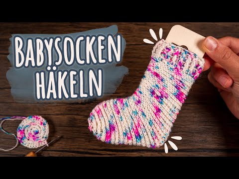 Die einfachsten Socken der Welt! Babysocken häkeln ohne Ferse