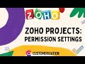 Zoho Projects 2023 Enable Permission Settings For Profiles And Roles