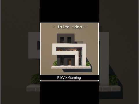 PikVik Gaming - Three Modern House Ideas In Minecraft 😍🔥 #shorts #minecraft