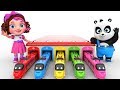 Learn Colors With Toy Trains Pinky And Panda