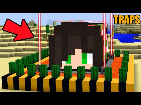 TROLLEI COM ESSA BASE 100% SEGURA DE TRAPS NO MINECRAFT | Amandinha