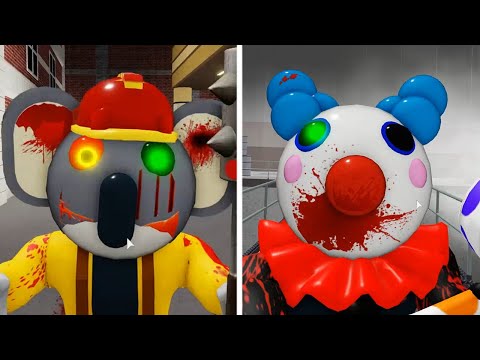 ROBLOX PIGGY 2 EVIL CLOWNY VS EVIL KOLIE JUMPSCARE - Roblox Piggy Book 2 rp