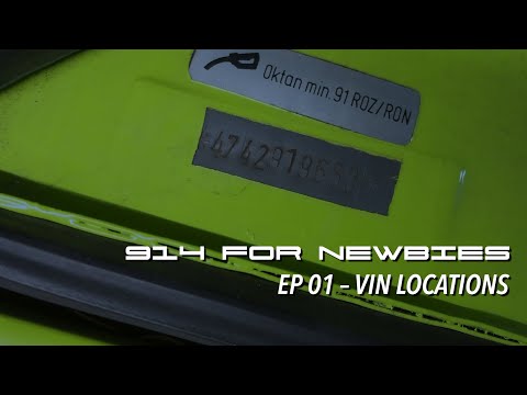How to buy a Porsche 914 [914s for Newbies EP 01-VIN Locations