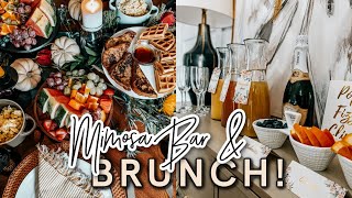 FALL BRUNCH IDEAS AT HOME! | Brunch Decor Ideas | DIY Mimosa Bar