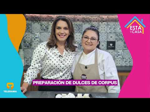 Preparación de dulces de Corpus