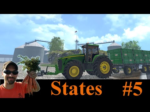 Farming Simulator 2015 States V6 E5:  Harvesting potatoes