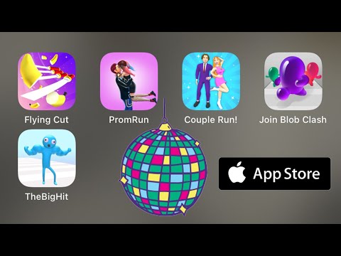 Flying Cut, Prom Run, Couple Run, Join Blob Clash, The Big Hit, iOS : iPhone / iPad Free Games
