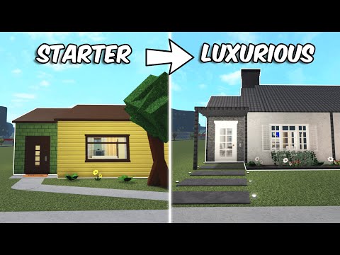 RENOVATING THE BLOXBURG STARTER into a LUXURIOUS HOUSE | roblox
