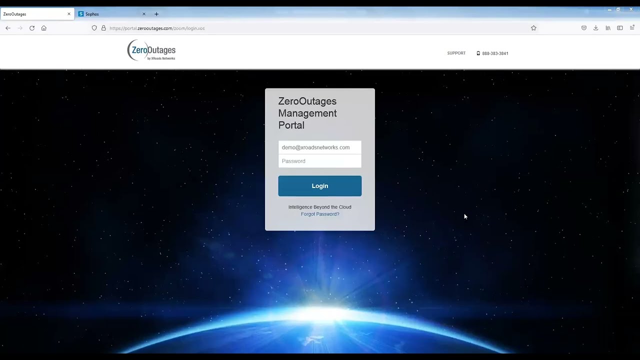 ZeroOutages Portal Walk-Through