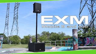 Video thumbnail for EXM Mobile8 and EXM Mobile Sub - Buskers, Mobile DJs and Party Throwers Unite! by Yorkville Sound