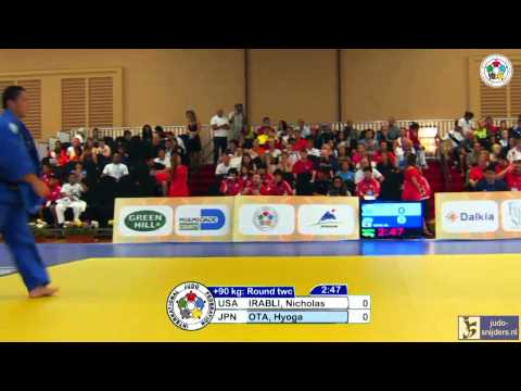Judo 2013 World Championships Cadets Miami: Irabli (USA) - Ota (JPN) [+90kg]