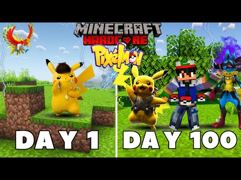 TechnoBreed -  I Survived 100 DAYS as Ultmate Pikachu POKEMON in HARDCORE Minecraft!  It's going to be fun now Bidu ||