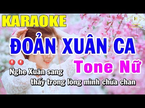 karaoke Đoản Xuân Ca Tone Nữ Nhạc Sống | Trọng Hiếu