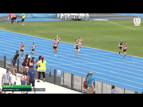 Girls Under 12 100m H10 - 2020 State Combined Events Championships // LAVicTV
