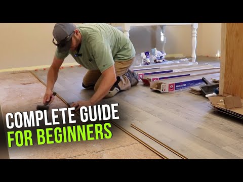 Installing Laminate Flooring for BEGINNERS | Full DIY Guide