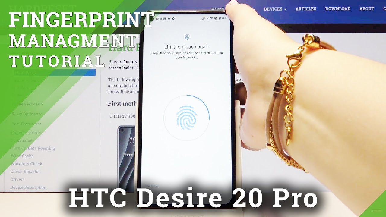 How to Add Fingerprint in HTC Desire 20 Pro – Fingerprint Lock Screen