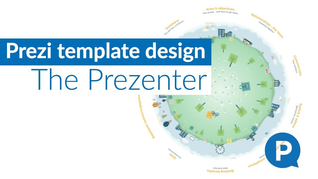 Prezi template design - The Prezenter