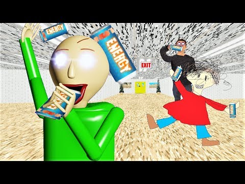EPIC! WHAT WILL HAPPEN IF BALDI DRINKS ENERGY DRINKS? | Baldi's Basics