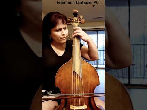 Telemann fantasie 6 viola da gamba