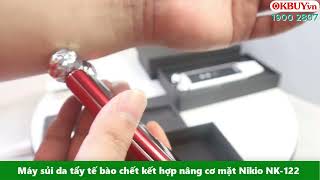 Video Máy massage nâng cơ mặt kết hợp sủi da tẩy tế bào chết Nikio NK-122