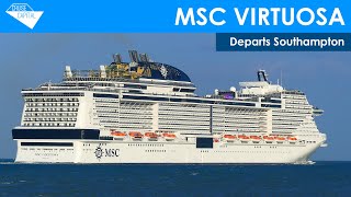 MSC Virtuosa departs Southampton (01/07/2023)