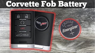 How To Change A 2015 - 2019 Chevy Corvette Remote Fob Key Battery - Replace Chevrolet Key Batteries