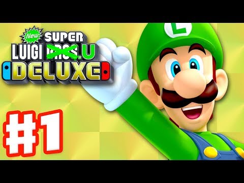 New Super Luigi U Deluxe - Gameplay Walkthrough Part 1 - Acorn Plains 100%! (Nintendo Switch)