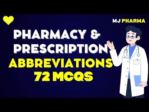Common Pharmacy & Prescription Abbreviations | 72 Medical Abbreviations for Prescription Quiz