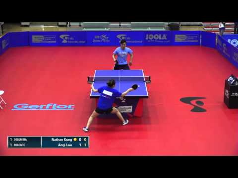 2016 NCTTA Nationals Coed Teams R16 - Nathan Kung (Columbia) vs Anqi Luo (Toronto)