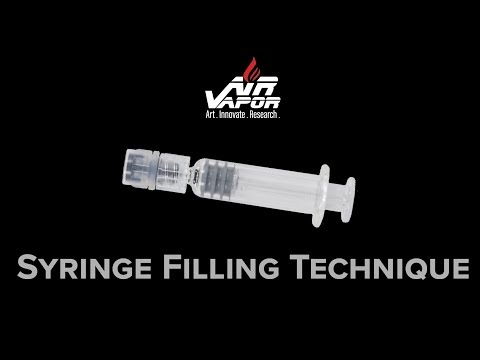 Part of a video titled How To Fill Your Syringe - YouTube
