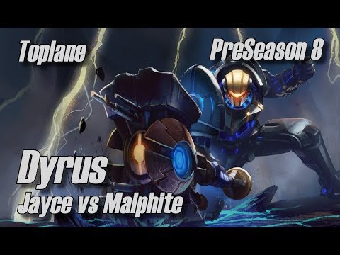 Dyrus - Jayce vs Malphite Toplane - PreSeason 8