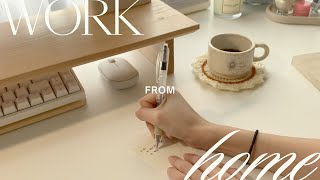 work from home vlog — a day in the life of a nurse turned freelancer