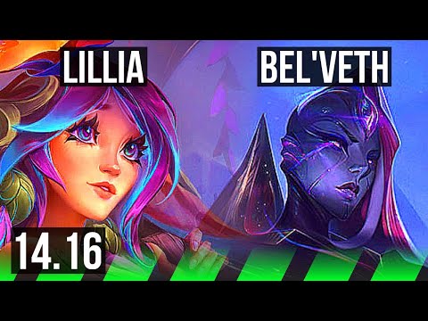LILLIA vs BEL'VETH (JGL) | 9/2/8, Legendary, 700+ games | NA Diamond | 14.16