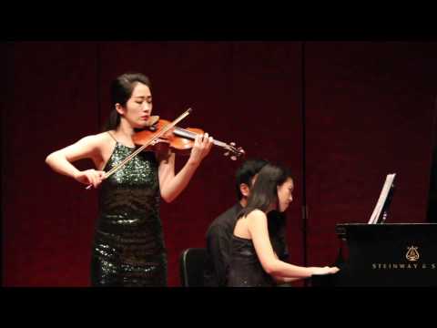Junqi Tang, violin, plays Dvorak Romance, with Sanwei Zhang, piano