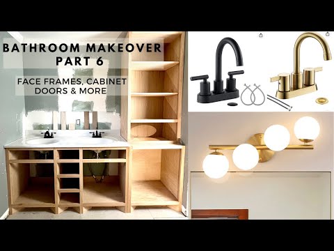 BATHROOM MAKEOVER PART 6 | Adding FaceFrames & Elevating the Toekicks