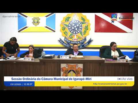 03/12/2025 | 36ª Sessão Ordinária da Câmara Municipal de Igarapé-Miri