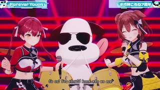 Korone & Marine Duet Forever Young - AK-69 feat. UVERworld 【Korone 3DLIVE BDAY 2026】