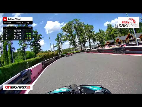 OnBoard13 - Best lap on HELL Kart & Event Center in Miskolc, Hungary