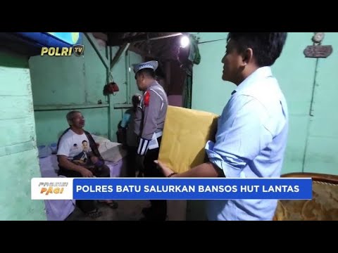 POLRES BATU SALURKAN BANSOS HUT LANTAS