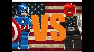 Lego Captain America VS Red Skull
