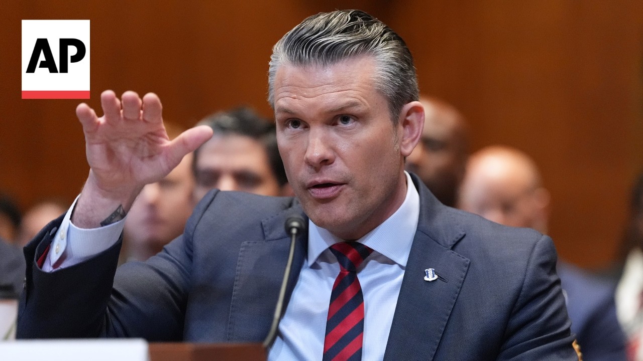 Video | Pete Hegseth faces questions about Trump's end game for the Iran war