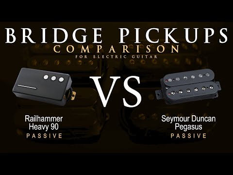 Railhammer HEAVY 90 vs Seymour Duncan PEGASUS - Bridge Guitar Pickup Comparison Tone Demo