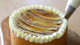 とろっと濃厚バナナチーズタルトの作り方✴︎How to make Banana cheese tart✴︎ベルギーより