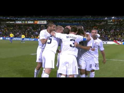 Clint Dempsey 1-0 - USA v Brazil - Confederations Cup Final 2009