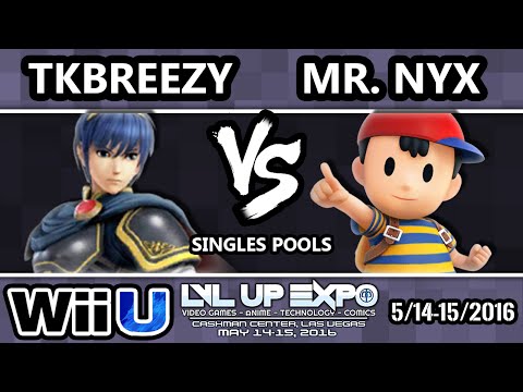 LVL Up Expo - VGBC | TKBrezzy (Marth) Vs. Mr. NYX (Ness) SSB4 Pools - Smash Wii U - Smash 4