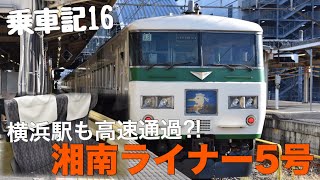 【湘南ライナー】185系グリーン車に乗ってきた