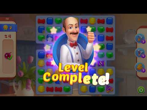 Homescapes Level 38 - No Booster - 16 Moves