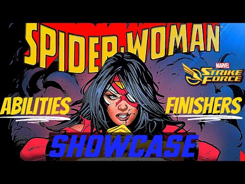 Spider-Women - Abilities and Finishers *Showcase* - Marvel Strike Force Gameplay