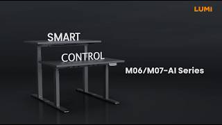 Dual-Motor Sit-Stand Desks with APP Control M06-AI & M07-AI Series | LUMI